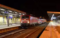 143 072-7 mit RB 27615 Magdeburg Hbf - Dessau Hbf am 18.12.2013 in Magdeburg Hbf.