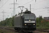 MRCE/NIAG 185 551 am 22.9.13 als Lz in Ratingen-Lintorf.