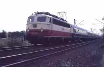 112311 mit Intercity 1530 Seeadler (nur freitags) am 25.7.1987 um 13.40 Uhr 
in Hasbergen nach Köln.
