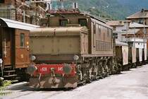 E 626 045 (TIBB 1931) der Italienischen Staatsbahnen, eine betriebsf�hige Museumslokomotive aus der grossen Serie (448 Stk.) der ersten Gleichstrommaschinen der FS. Aufgenommen in Sondrio im Juli 2004.  