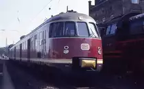 430114 am 4.7.1987 anläßlich der Ausstellung  140 Jahre Cöln Mindener Eisenbahn  in Minden.