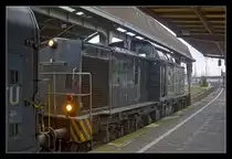 Lok Felix (203 152-4) der Technology & logistics beim rangieren im Hagener Hbf. 28.05.2014
