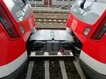 Zwei neue 430er der S-Bahn Rhein Main am 12.07.14 in Frankfurt am Main Höchst