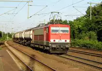 Am 17.07.2014 kam die 155 184-5 von der MEG aus Richtung Magdeburg nach Niederndodeleben und fuhr weiter in Richtung Braunschweig . 