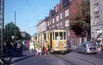 København / Kopenhagen KS SL 10 (KS-Grossraumtriebwagen 532) Enghave Plads am 28. Juli 1968.