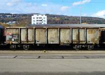 SBB G�terwagen Eaos 31 85 532 0 929-3 im SBB G�terbahnhof von Biel-Bienne am 18.11.2006