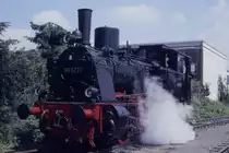 896237 der Museumsbahn Minden am 4.7.1987 unter Dampf in Minden Oberstadt.