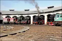 Lokparade im Bw Nossen. Aufgenommen 05.05.2012