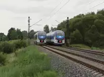 844 018-2 und 844 005-9 hier zu sehen am 01.08.14 in Chotikov. Da hatte ich sehr viel Glück an der richtigen Stelle zu stehen.