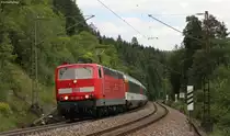 181 204-9 mit dem IC 186 (Zürich HB-Stuttgart Hbf) bei Talmühle 21.6.14