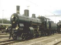Personenzug Dampflok B 3/4 Nr.1367 von SLM 1919,im Jubil�umsjahr
1997 in Lausanne.(Archiv P.Walter)
