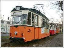 Auch der Treibwagen Nr. 38 steht im Freien. Naumburg/Saale (16.12.2006)