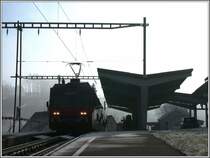 Der Bahnhof Heiden liegt genau auf der Nebelgrenze.
Ich werde die n�chsten paar Tage, zum Gl�ck offline, in den Bergen verbringen und den grossen Schnee suchen. Ich w�nsche deshalb allen Mitfotografen und Admins einen einen guten Rutsch (hoffentlich mit Schnee) ins neue Jahr.