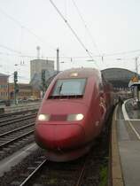 Ein Thalys auf der Fahrt von K�ln nach Paris Nord macht einen Zwischenhalt in Aachen.