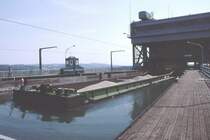 Ehem.Finowkanal Treidellokomotive von Siemens&Schuckert(Denkmal)beim oberen Kanal(Oberhafen)des Schiffhebewerks in Niederfinow/Brandenburg(Archiv P.Walter)
