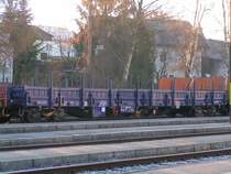 Res_3154(CZ-CD)3940209-2 beladen mit Rippentorstahl, in einem G�terzugverband(64Ax) Bhf. RIED i.I.061227