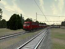 Die  fliegende Lok  BR 110 316-7 auf PT 7. Wo genau wei� ich leider nicht mehr !