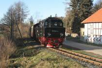99 6001 mit dem P 8962 in Stra�berg; 27.12.2006
