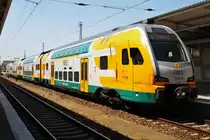Hier 445 110-0 als RE2 (RE92966) von Berlin Lichtenberg nach Cottbus, dieser Triebzug stand am 19.7.2014 in Berlin Lichtenberg 