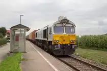 247 031-8 war am 20.08.14 mit dem  Wacker-Shuttle  nach Landshut in Heiligenstatt unterwegs.