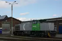 Vossloh G1206 leider ohne Nummer am 6.10.13 abgestellt bei Vossloh in Moers