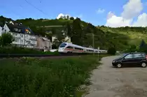 Ein mir unbekannter 411 kommt hier durch Oberwesel gen Bingen gefahren. 23.8.2014