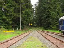 Das Gleisende am 23.08.2014 im Bahnhof Rennsteig.