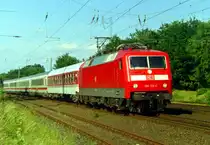 120 125 mit IC 603  Johann Adolf Hasse  (Hamburg–K�ln) am 16.08.2002 in Klecken