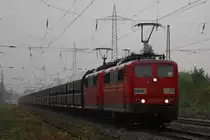 RBH 271 (151 079)+ RBH 2xx am 11.10.13 mit einem Kohlezug in Ratingen-Lintorf.