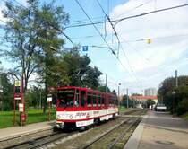 EVAG 522 als Dienstfahrt am 09.09.2014 an der Haltestelle Agentur für Arbeit.
