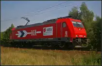 HGK 2055 / RheinCargo 185 587-3  MEV  solo am 16.09.2014 durch die Berliner Wuhlheide
