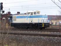 Lok 631, ex. DR V60, der Werkbahn vom Stahlwerk Brandenburg kurz vor der R�ckfahrt zum Stahlwerk. Brandenburg Hbf 04.01.2007.