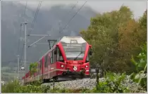 RE1228 mit ABe 8/12 3512 aus Davos Platz bei Landquart. (25.09.2014)