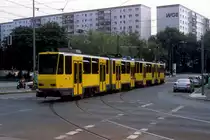 Berlin BVG SL M8 (KT4D 6170) Lichtenberg, Roederplatz (Weissenseer Weg / Herzbergstrasse / Möllendorffstrasse) am 26. Juli 2012.