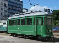 STRASSENBAHNBETRIEBE IN POLEN
Historische Strassenbahnen LODZ
Der historische Triebwagen 48 vor dem Trammuseum Lodz aufgenommen am 20. August 2014.  
Foto: Walter Ruetsch