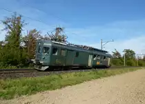 DSF BDe 4/4 1641 anlässlich anlässlich einer Charterfahrt. Am 28.09.2014 zwischen Laufenburg und Koblenz, bei Etzgen.