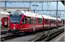 S1 1516 mit ABe 4/16 3105 in Landquart. (25.09.2014)