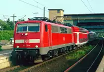 111 138 mit RE 24451 (Bremen–Hamburg) am 04.06.2003 in Hamburg-Harburg
