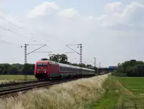 Am 12.6.14 wurden die Fotografen per Fernlicht vom Lokführer begrüßt.
Aufgenommen bei Ladenburg. 