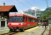 Be 4/4 8 in Meiringen (7. Mai 2002)