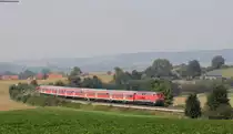 218 451-3 mit dem RE 14069 (Hannover Hbf-Bad Harzburg) bei Heißum 4.9.14