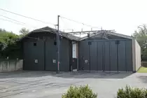 Die neue Remise der Rittnerbahn in Klobenstein/Collalbo.07.10.14