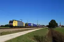 189 926 mit einem KLV am 9. Oktober 2014 bei Übersee.