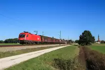 1016 009 mit dem 44816 am 9. Oktober 2014 bei Übersee.