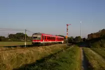 928 617 als RB 14930 (Schöppenstedt - Braunschweig Hbf) in Schöppenstedt am 04.10.14