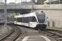 SCHAFFHAUSEN (Kanton Schaffhausen), 01.10.2014, 722-4 der thurbo als S22 nach Singen (Hohentwiel)