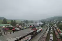 Vom 03.-05. Oktober 2014 fanden die Feierlichkeiten 40 Jahre ÖGEG in Ampflwang statt. Leider war das Wetter lange Zeit sehr trübe. Hier ein Blick über das weitläufige Gelände