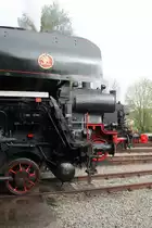 Nochmal die drei Schönheiten 556 506, 38 1301 und 93 1455 diesmal von der Seite. Deutlich prangt das Skodazeichen auf dem Windleitblech der 556. 40 Jahre ÖGEG am 04.10.2014 in Ampflwang.