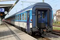 EC 179 von Rostock Hbf nach Praha hl.n.stand am 11.10.2014 im Rostocker Hbf.ab Fahrplanwechsel f�hrt der EC 178/179 dann Prag-Warnem�nde-Prag.