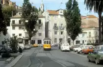 Lisboa / Lissabon Carris SL 28 (Tw 728) im Oktober 1982.